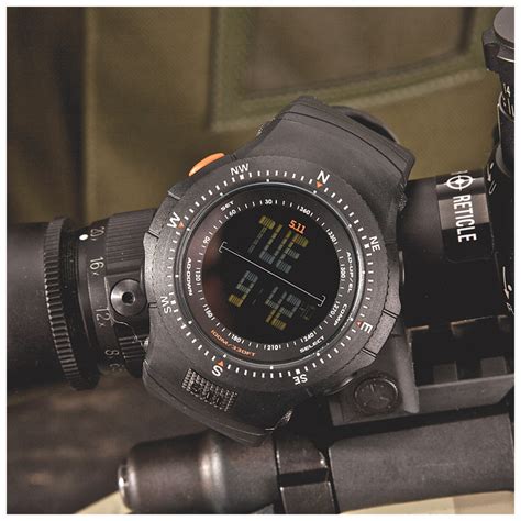 5 11 tactical field ops water resistant watch ballistic calculator compass black ebay