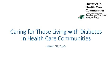 Dhcc Webinar Caring For Those Living With Diabetes In Health Care