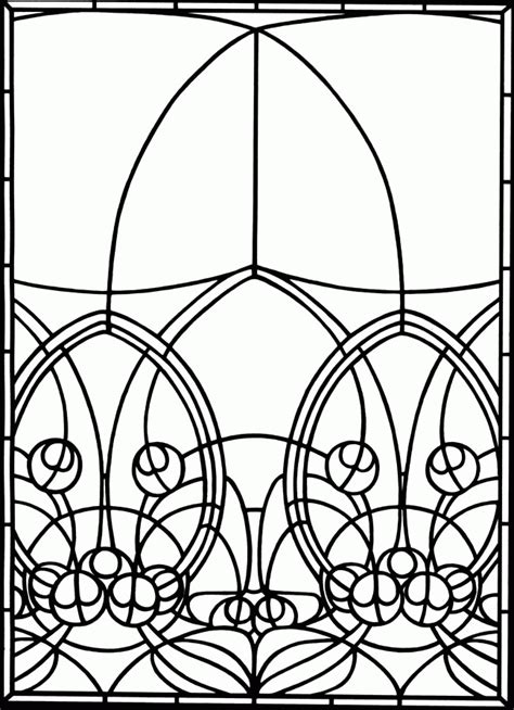 Https://tommynaija.com/coloring Page/art Nouveau Stained Glass Coloring Pages