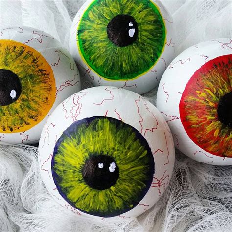 Eyeballs Paper Mache Eyeballs Halloween Prop