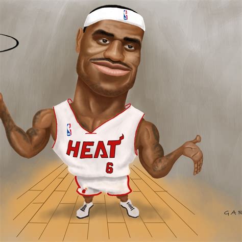 Nba Basketball Player Lebron James Cartoon The Wallpaper Hub