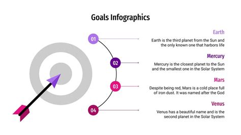 Infografías de objetivos Plantilla de Google Slides y PowerPoint