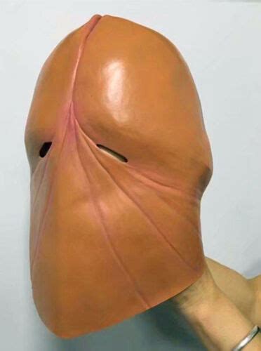 Funny Latex Penis Dick Head Mask Halloween Prank Party Cosplay Costume