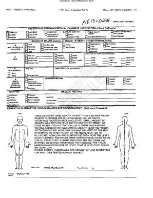 Printable Blank Autopsy Report