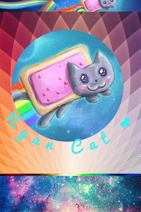 Nyan Cat Iphone 4 Wallpaper C By Lpsanimalslovelife On