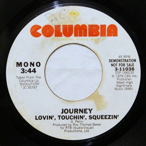 Journey Lovin Touchin Squeezin 1979 Vinyl Discogs