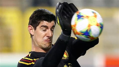 Football News Thibaut Courtois Howler Ts Russia Goal In Belgiums