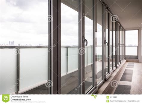 Window Wall In Business Building Stock Photo Image Of