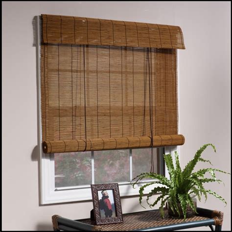 Style Selections Light Filtering Corded Natural Roman Shade At