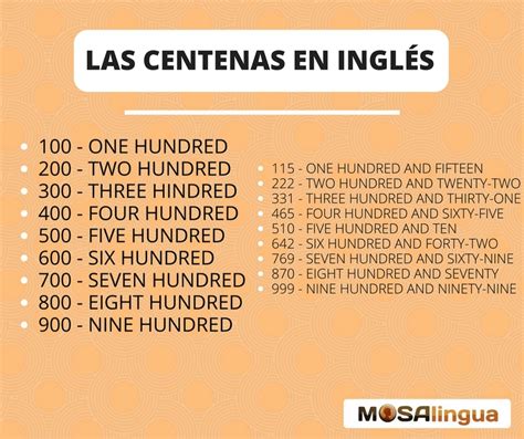 Números En Inglés De 1 A 1 Millón Pronunciación Y Memorización