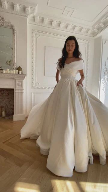Our Amazing Satin Wedding Dress Protea ️ Classic Satin Ball Gown