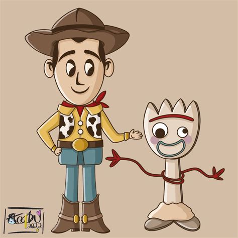 Toy Story 4 Fan Art Woody And Forky By Stephdraws40 On Deviantart