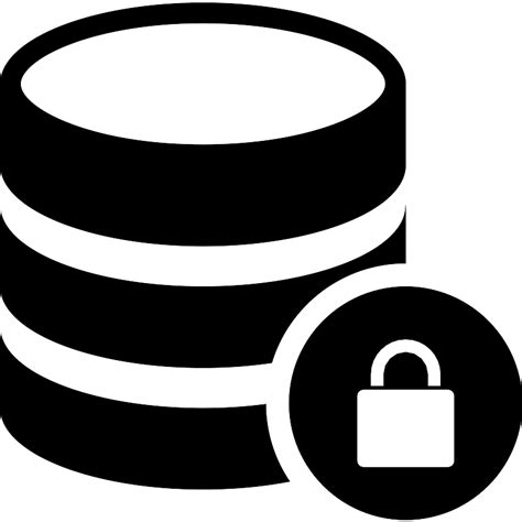 Database Protected Vector Svg Icon Svg Repo