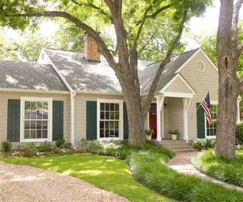 Ranch Style Tan Brick House Color Schemes Powers Gary