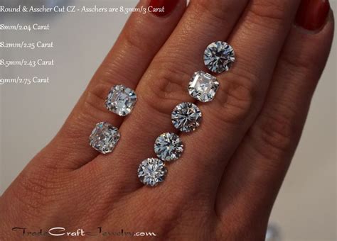 63 Best Cz Engagement Ring Hand Shots And Stone Size