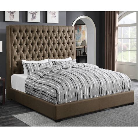 Coaster Company Camillie Upholstered Eastern King Headboard Brown