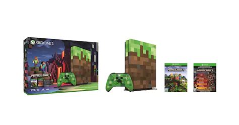 Xbox One S 1tb Minecraft Limited Edition Bundle Just 29999 Plus Get