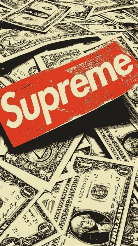 The background of this screen can be a single colour, multiple colours, or some other graphical representations. Supreme Money Wallpapers - Wallpaper Cave
