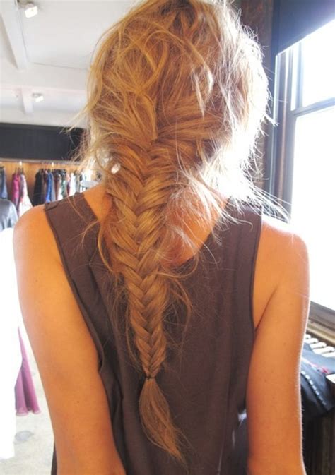 Loose Long Fishtail Braided Hairstyle Popular Haircuts