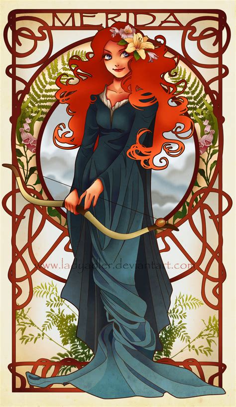 Disney Princesses Mucha Style Pin Up Art — Geektyrant