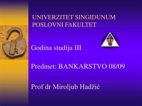 Ppt Univerzitet Singidunum Poslovni Fakultet Powerpoint Presentation