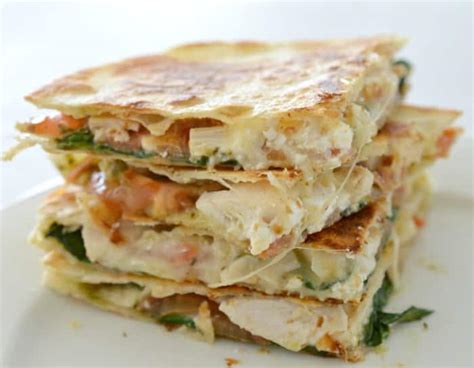 Heat the oven to 425°f. Chicken Cheese and Pesto Quesadilla - Create Bake Make