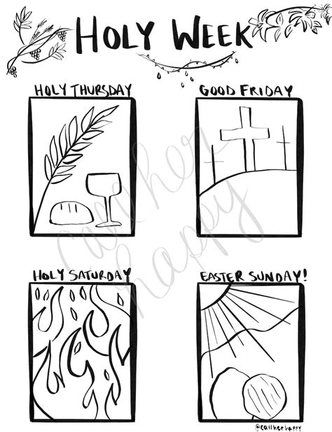 Catholic Holy Week Coloring Pages