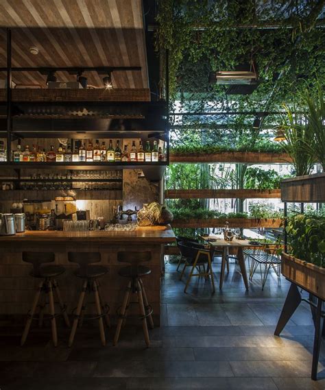A Natural Restaurant Interior Design Adorable Home