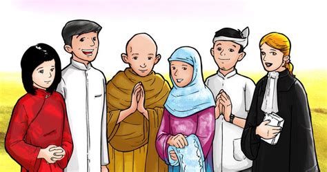Menerima hakikat bahawa kekurangan dan kelebihan diri ialah anugerah tuhan. Cinta Keluarga: Agama-Agama di Indonesia