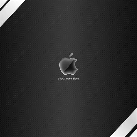 Apple Logo Sleek Ipad Wallpaper Background And Theme