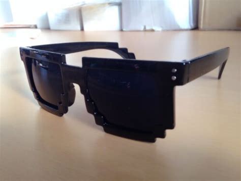 Retro 8 Bit Old School Novelty Nerd Geek Gamer Mosaic 2 Tone Pixel Sunglasses Ebay