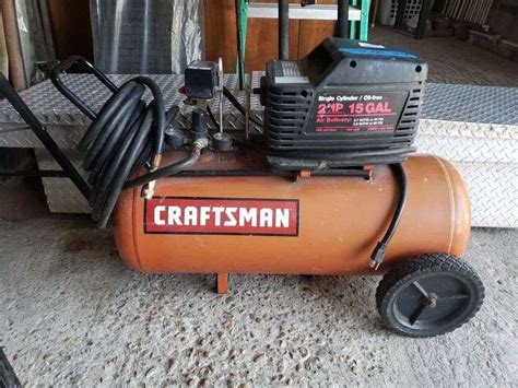 Craftsman 15 Gallon Air Compressor Works Trice Auctions