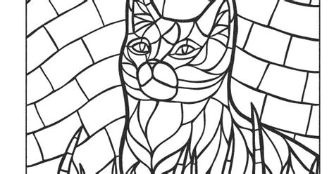 Animals Mosaic Colouring Pages Sketch Coloring Page