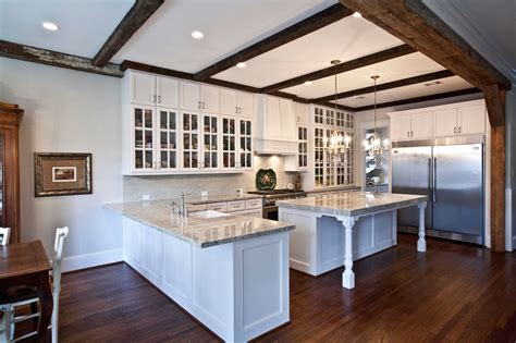 White Ceilings With Wood Beams Americanwarmoms Org