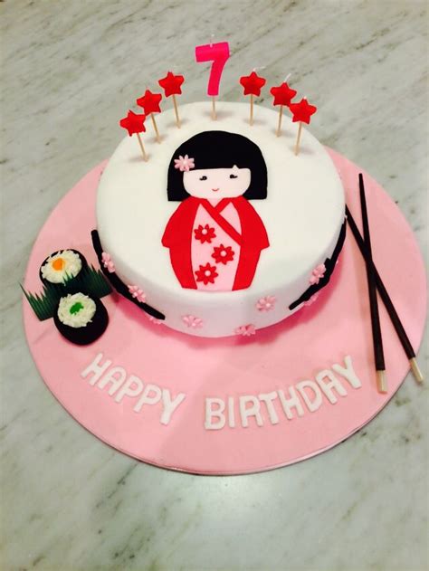 japanese themed birthday cake cake cake decorating themed birthday cakes