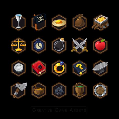 100 Rpg Inventory Game Icons Vector And Png Sprites Gamedev Market