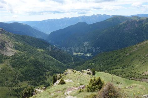 Lagorai Mountain Range In The Eastern Alps In Trentino Italy Stock