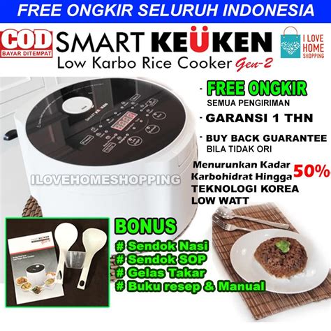 Jual Smart Keuken Gen Rice Cooker Low Carbo Slow Cooker Shopee