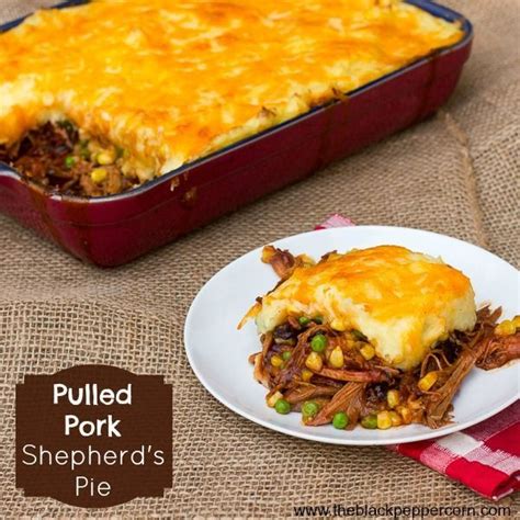 Put your leftover pulled pork to good use with these 15 pulled pork recipe ideas. Pulled Pork Shepherd's Pie Recipe. Idea for leftover pulled pork from the crock pot. | Food ...