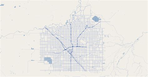 City Of Fresno Ca Major Streets Koordinates