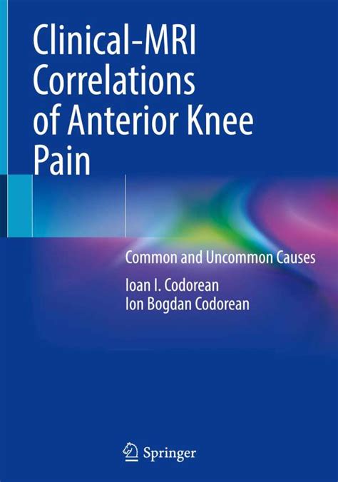 Clinical Mri Correlations Of Anterior Knee Pain Ion Bogdan Codorean
