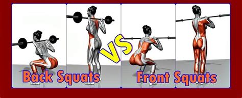 Front Squats Vs Back Squats Squats Front Squat Squat Workout