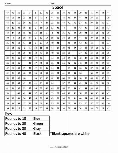 Math Mystery Printable Worksheets Coloring
