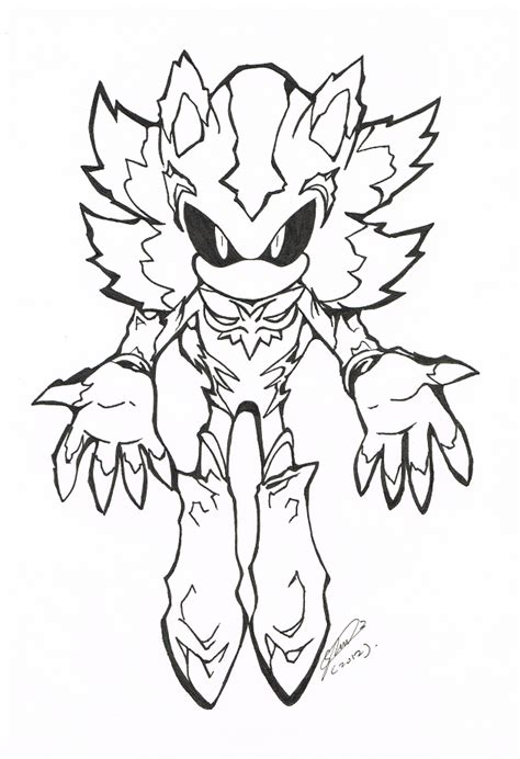 Free Dark Sonic Coloring Pages Download Free Dark Sonic Coloring Pages