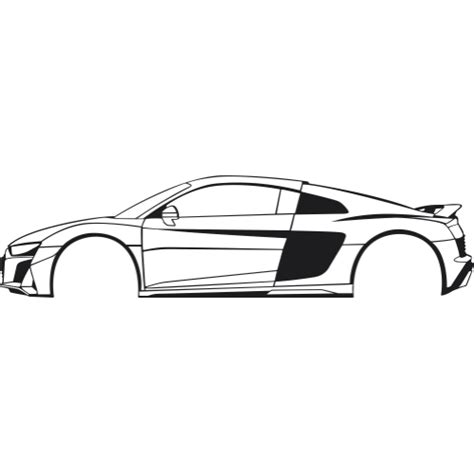 Sticker Silhouette V Hicule Audi R Ref D Mpa D Co