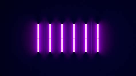 Neon Lights 4k Purple Wallpaper
