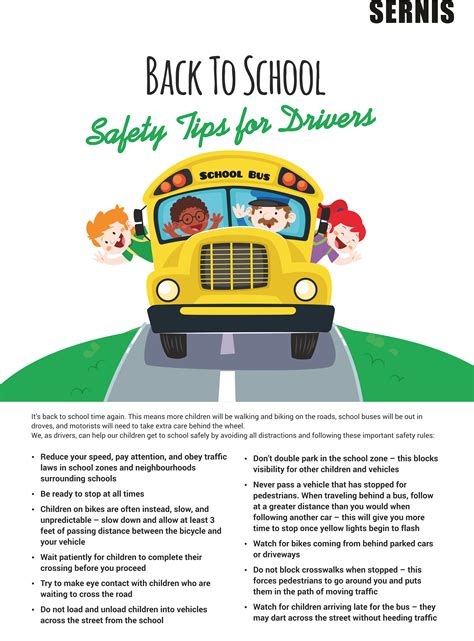 Back To School Safety Tips For Drivers Sernis