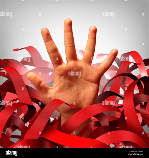 Tangled Red Tape Hi Res Stock Photography And Images Alamy