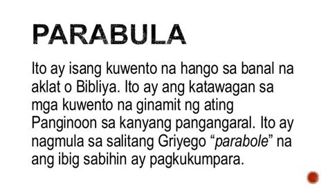 Filipino 9 Parabula