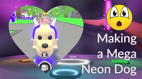 Making A Mega Neon Dog Adopt Me Youtube